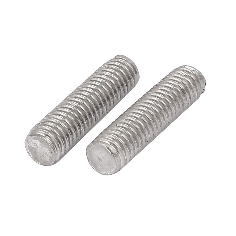 Sourcingmap M8 x 30mm 1.25mm Pitch 304 Stainless Steel Fully