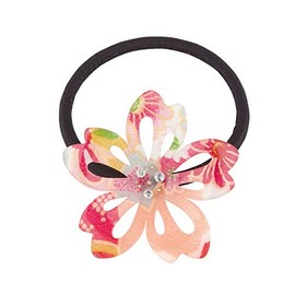 Noren Japanese Style Hair Rubber Sakura Black Rubber Hair Accessories Hair Accessory Hair Ornament Shichi-Go-San Graduation Ceremony (541 Red)