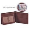 COCHOA Men's Real Leather RFID Blocking Stylish Bifold Wallet with