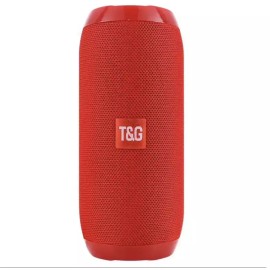 T&G Bluetooth Speaker Waterproof Outdoor Stereo Bass USB/TF/FM Radio/TWS LOUD - Red