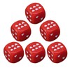 6 Sided Dice,Acrylic Playing Dice with Heart-Shaped Dots - Rounded