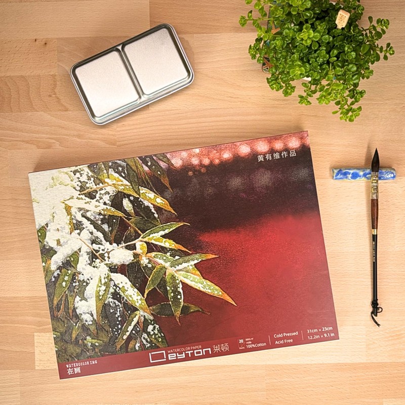 Leyton Large Watercolour Pad 100% Cotton 300gsm Fine Grain Cold