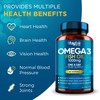 Omega 3 1000mg Capsules - 365 Fish Oil Tablets with