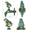Garden Outdoor Faucet Antique Green Frog Handle Brass Single Cold