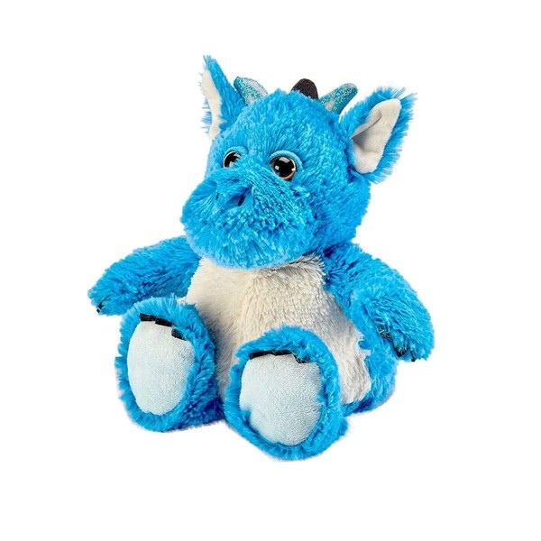Warmies Cozy Plush Blue Dragon fully microwavable toy,Medium