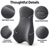 Memory Foam Lumbar Support Pillow for Office Chair, Ergonomic Backrest