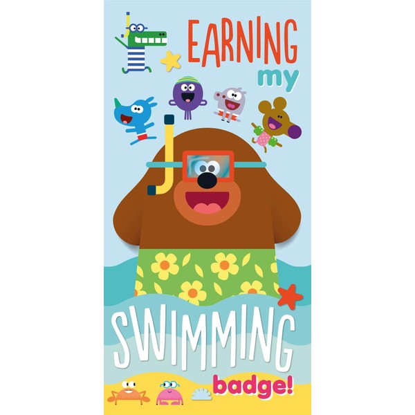 Hey Duggee Official Beach Towel | Swimming Badge Design Super