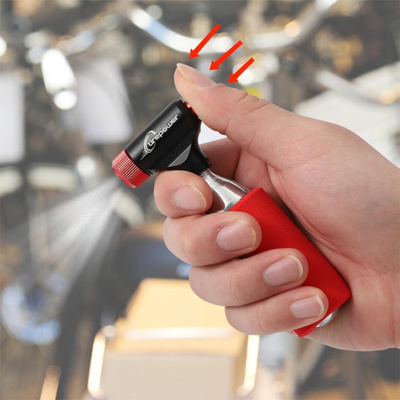 Ctrepower CO2 Bike Tire Inflator – Quick Push-Button Release, Fits
