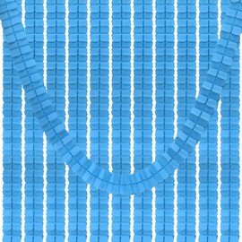 PATIKIL 9.8ft Four-Leaf Garland, 12 Pack Tissue Paper Hanging Flower Garland Reusable Streamers for Party Wedding Backdrop Decorations, Sky Blue