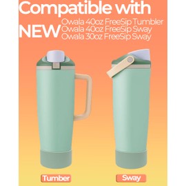 Kaitiaki Silicone Boot for Owala 30oz & 40oz FreeSip Sway Bottles & Tumblers - Non-Slip, Scratch-Resistant, Stability Enhancer, Available in 12 Colors (Blue Spruce)