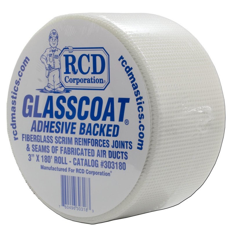 RCD Corporation Glasscoat® Adhesive-Backed Fiberglass Mesh 3" X 180'