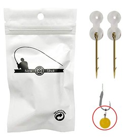 12x Carp Boilie Bait Spike for Carp Fishing Sting Pin with Clear Rubber Corn Ronnie Hair Rig Carp Feeder Tackle