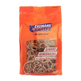 ErdmannHAUSER Getreideprodukte GmbH Spelt Whole Grain Mini Pretzel, 125 g
