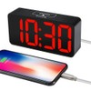 DreamSky Small Digital Alarm Clock for Bedroom, Large Big Numbers