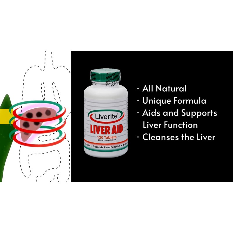 LIVERITE Liver Aid Dietary Supplement, 150 Tablets, Supports and Aids