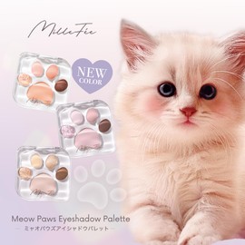 Milfee Miao Paws Eye Shadow Palette (03 Tsundere), Cats, 5 Colors, Eye Makeup, Eye Shadow, Cosmetics, MilleFee Paw Palette