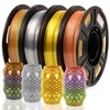iSANGHU 4Packs Gradient Silk PLA 3D Printer Filament Bundle, Color