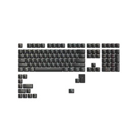 Glorious Gaming ABS Doubleshot 123-Keycap Set (ANSI) - Premium OEM Profile in Classic Black - Ideal for RGB Backlit Mechanical Keyboards