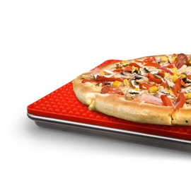 Dexas 4-in-1 Elevated Silicone Cooking Mat for Healthy Non-Stick Baking and More, 16.25 by 11.5 inches