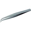 TRUSCO TSP-45 Fluorine Coated Stainless Steel Tweezers, 5.9 inches (150 mm), Curved Claw