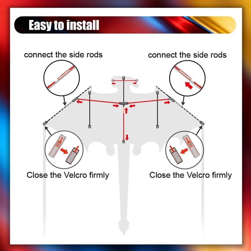 Fire Dragon Beach Kite for Adults, Easy to Fly Kite