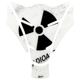 BIKE-label Tank Pad Motorcycle Sticker Radioactive White Universal Tank Protector 500762