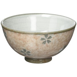 Yamasita Craft 11374470 Fuki Sakura Rice Bowl, Medium, 4.5 x 4.5 x 2.4 inches (11.5 x 11.5 x 6 cm)