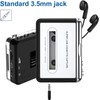 Cassette Player - Compact Tape Player Portable Recorder with Earphone-Convert