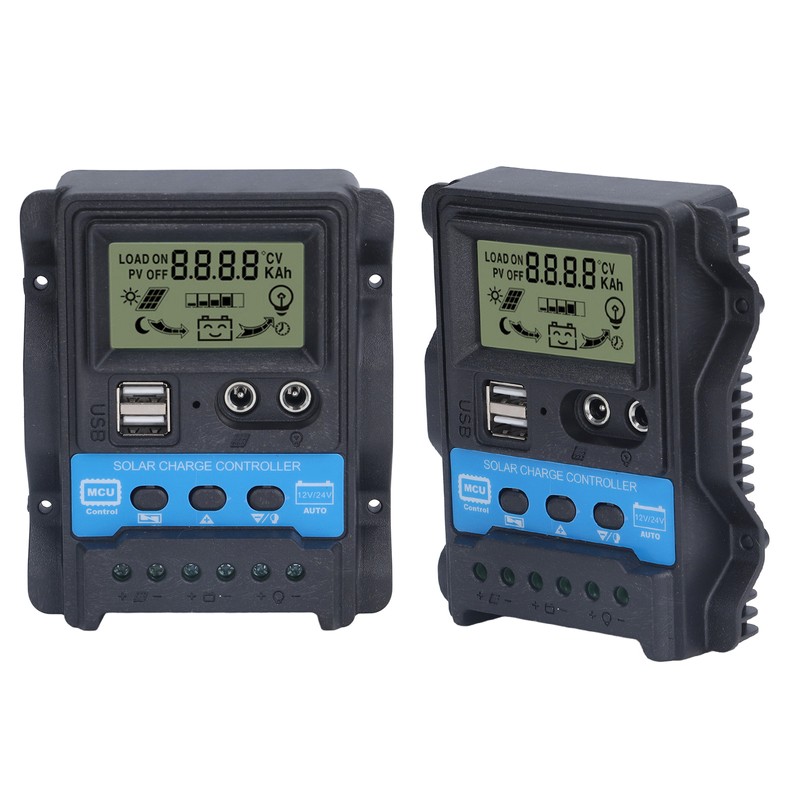 Solar Charge Controller LCD Display Dual USB 5V Output PWM