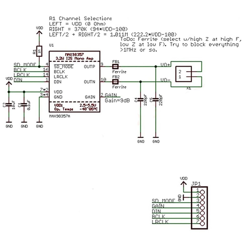 Hailege 3pcs MAX98357 Class D Audio Amplifier Board I2S 3W