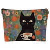 Cosmetic Bag Canvas Portable Toiletry Bag Multifunctional Makeup Bag with Zip Travel Cosmetic Bag