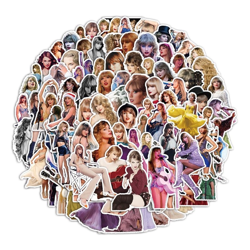 100pcs Stickers Taylor Small Stickers Decorative Masking Stickers for Personalize