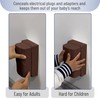 Bates - Baby Safety Outlet Cover Box, Brown, Outlet Covers