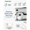 LE TAUCI 6 oz Cappuccino Cups with Saucers, Ceramic Coffee