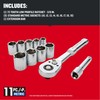 CRAFTSMAN 11-Piece Socket Set, Metric, 3/8 Inch Drive, Low Profile