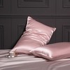 Light Pink Silk Pillow Cases Zipper Closure-Real Silk Pillowcase for