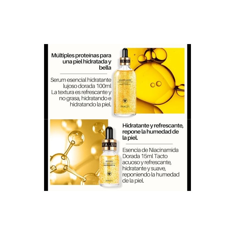 Kit de Cuidado Facial de Oro de 24k Golden Luxury