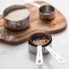 4Pcs/set Stainless Steel Measuring Cups Spoons Tableware Kitchen Baking Tools