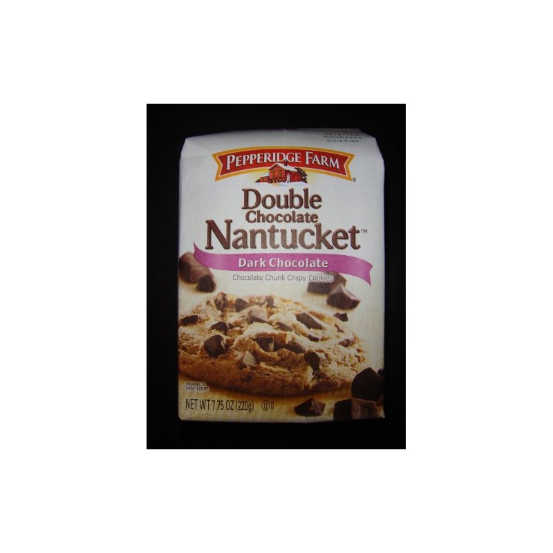 Pepperidge Farm Double Chocolate Nantucket Dark Chocolate Chunk Crispy Cookies