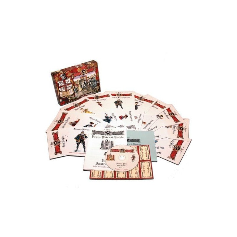 English Murder Mystery Game: Power, Plots and Pistols (A5 Box)