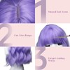 Short Wig with Bangs, Short Wavy Bob Wig for Cosplay