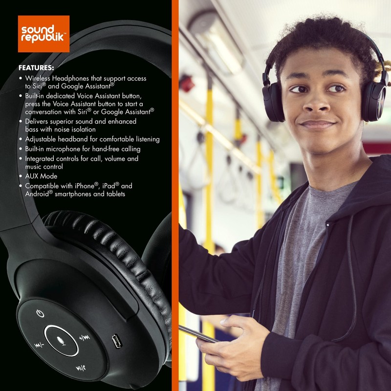 VFM - Wireless Bluetooth Headphones with Voice Support