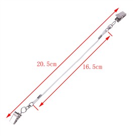 ONLYKXY 5pcs Outdoor Sports Hat Clips Retainer with Nylon Rope Metal clip for Golfing Fishing Golfing, Boating (White)