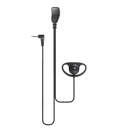 Hoornie D-Shape Radio Headset | Circumaural Earpiece | For Complete Motorola TLKR/Motorola Talkabout. TLKR-T61, TLKR-T62, TLKR-T72, TLKR-T80, TLKR-T81, TLKR-T82, TLKR T92 H2O, XT185