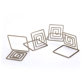 Ciieeo Sturdy Square Memo Holder with Wire Holders for Wedding Banquet Supplies