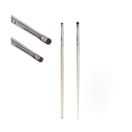 Mini Smudge Brush for Eyeliner,2 PCS Small Smudge Brush for Precision Eyeshadow and Eyeliner,Eyeliner Brush for Powder Gel Cream Liquid Concealer,Eye Makeup Brush Set