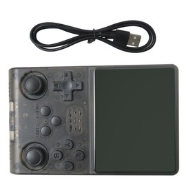 Qblahip 3.5-Inch IPS Screen, 256G Extra Large Memory, Portable Pocket Video Player, Linux System, Travel Essentials, for Children Adults-Transparent Grey