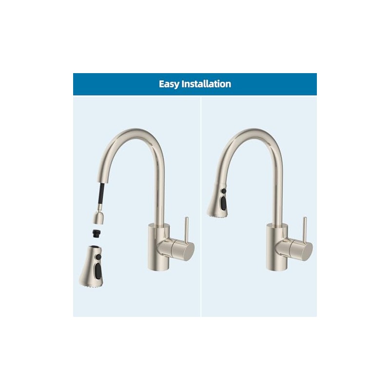 Universal Kitchen Faucet Head Replacement Compatible with Kohler/Moen/Delta Faucet with