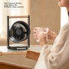 USB Desk Fan with Night Light 5 Speeds Quiet Portable
