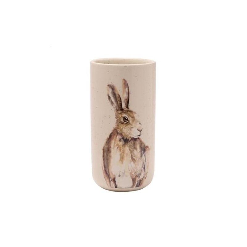 Widdop Tall Ceramic Vase - Wild Hare with Speckled Effect